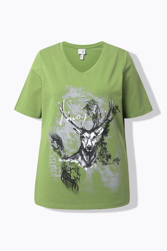 T-shirt à manches courtes et imprimé s'inspirant des tenues traditionnelles bavaroises. Décolleté en V et coupe Classic Fit.