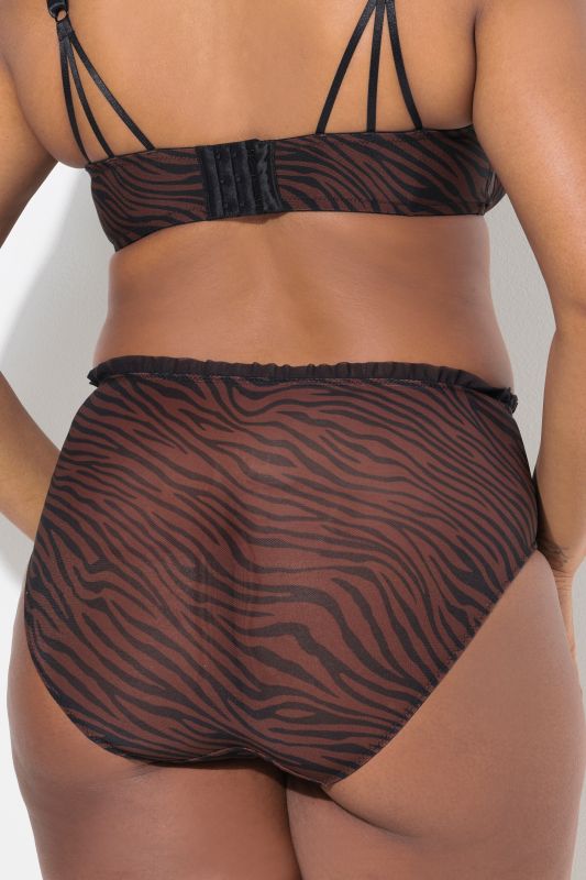 Culotte midi TruYou, imprimé léopard, microfibre