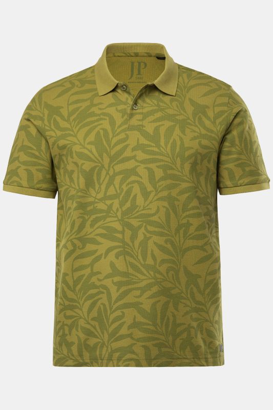 Polo JP 1880 en tissu piqué, manches courtes et imprimé all-over - jusqu'au 8 XL