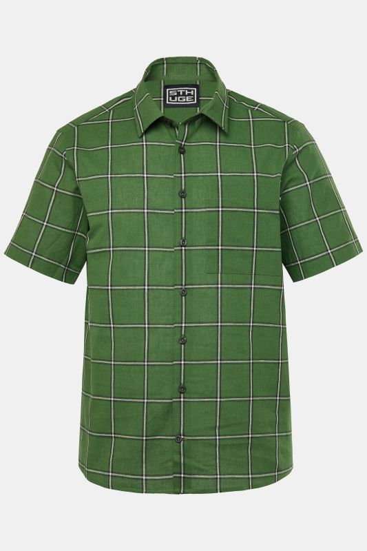 Chemise à carreaux STHUGE en lin mélangé