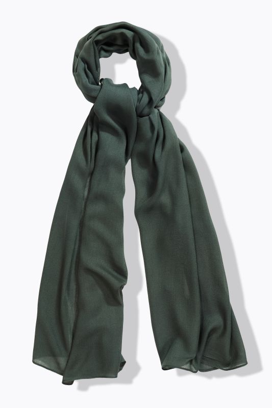 Foulard uni, élégantes petites franges