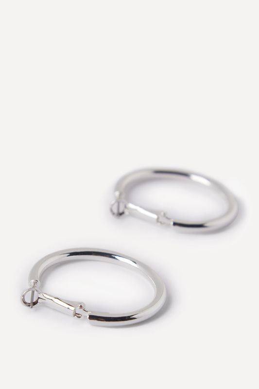 Créoles, boucles d'oreille, modèle grand et fin, pour oreilles percées