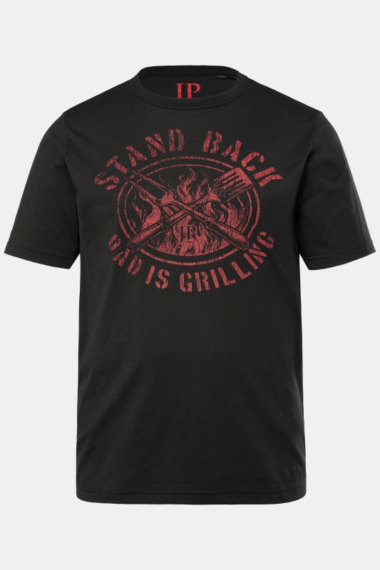 T-shirt JP 1880, manches courtes et col rond, imprimé barbecue - jusqu'au 8 XL