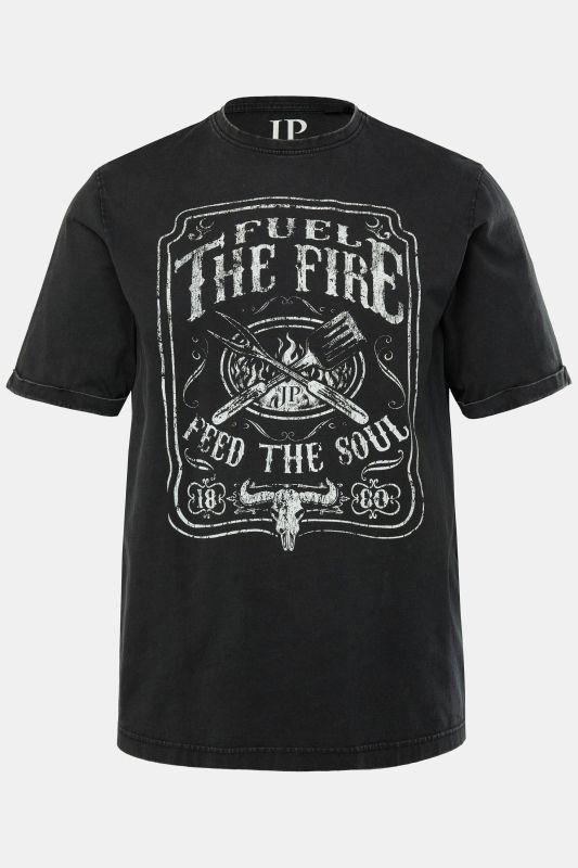 T-shirt JP 1880, manches courtes et col rond, imprimé barbecue - jusqu'au 8 XL