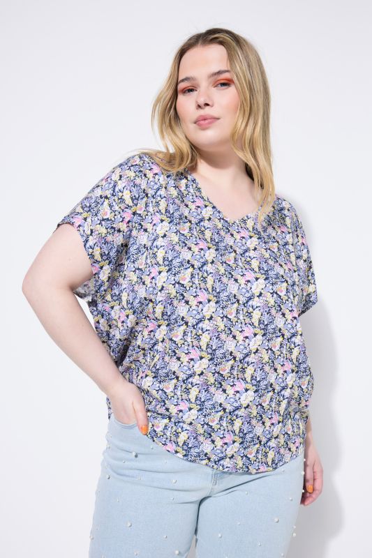 Blouse oversize à imprimé floral