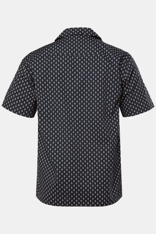 Chemise JP 1880 dans un imprimé all-over, manches courtes et col cubain - jusqu'au 8 XL