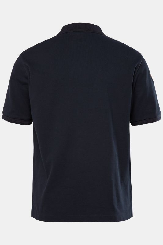 Polo JP 1880 en maille piquée, manches courtes et écussons - jusqu'au 8 XL