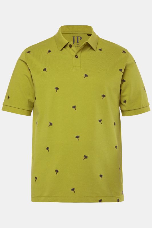 Polo JP 1880 à manches courtes, tissu piqué, motif brodé - jusqu'au 8 XL