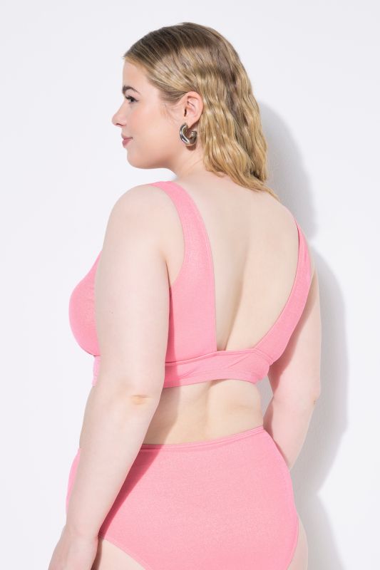 Haut de bikini avec bonnets souples, paillettes