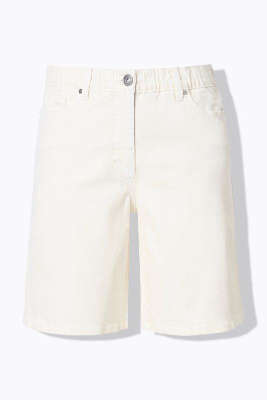 Bermuda en jean 5 poches, coupe Wide Legs