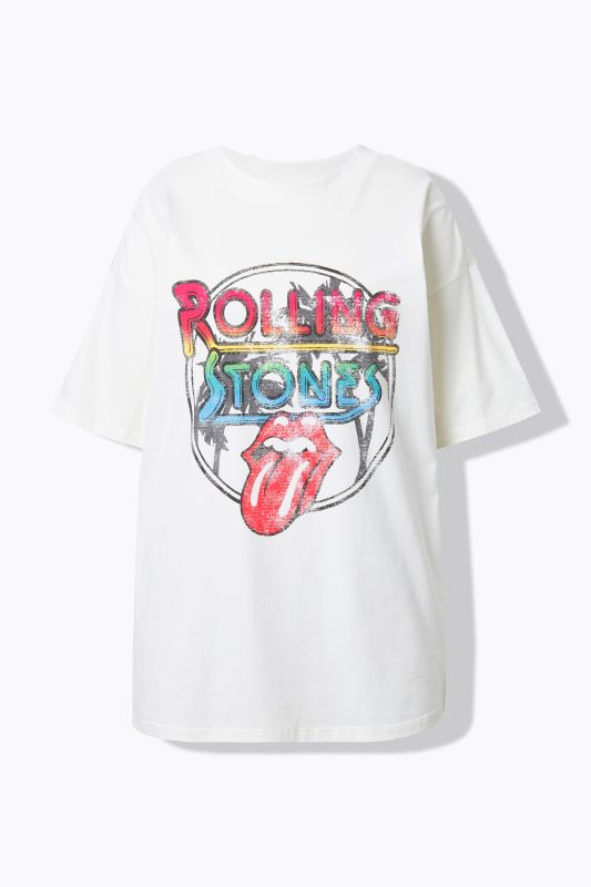 T-shirt Rolling Stones oversize, pour les fans du groupe