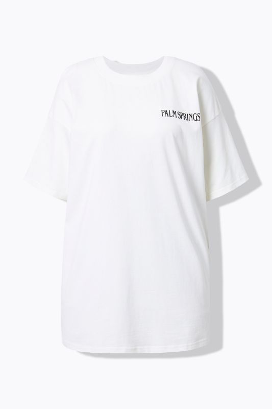 T-shirt oversize, imprimé dans le dos, manches courtes