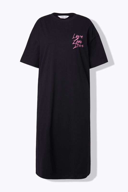 Robe en jersey / T-shirt long oversize, imprimé dans le dos