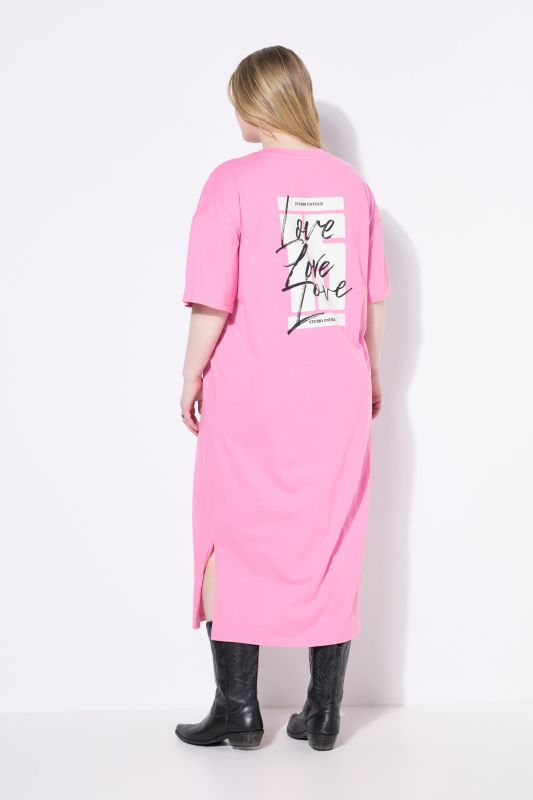 Robe en jersey / T-shirt long oversize, imprimé dans le dos