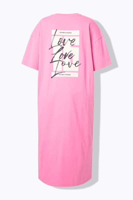 Robe en jersey / T-shirt long oversize, imprimé dans le dos