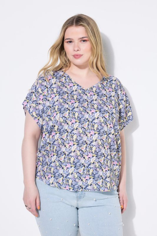 Blouse oversize à imprimé floral