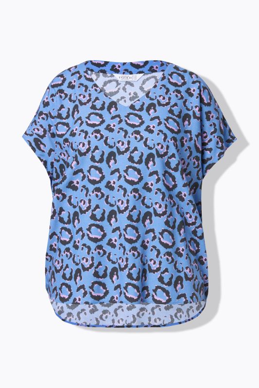 Blouse oversize, imprimé léopard