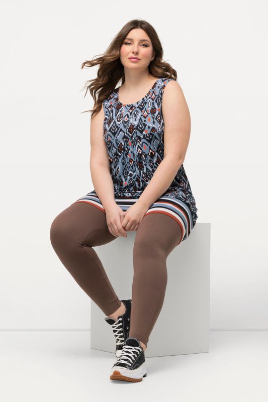Legging en coton avec taille élastique, coupe Slim