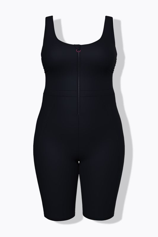 Maillot de bain à jambes longues sans bonnets souples. Matière recyclée