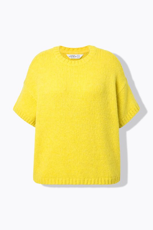 Pull oversize, manches courtes, maille fantaisie