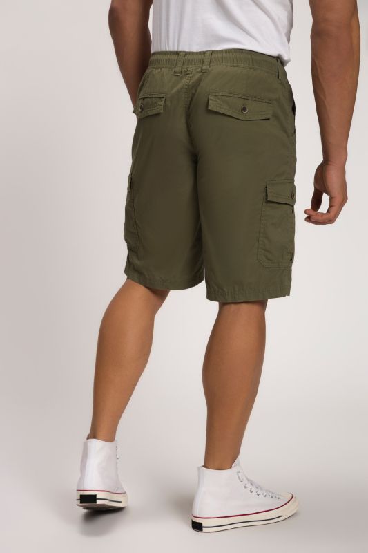 Bermuda cargo, 6 poches, jambe droite