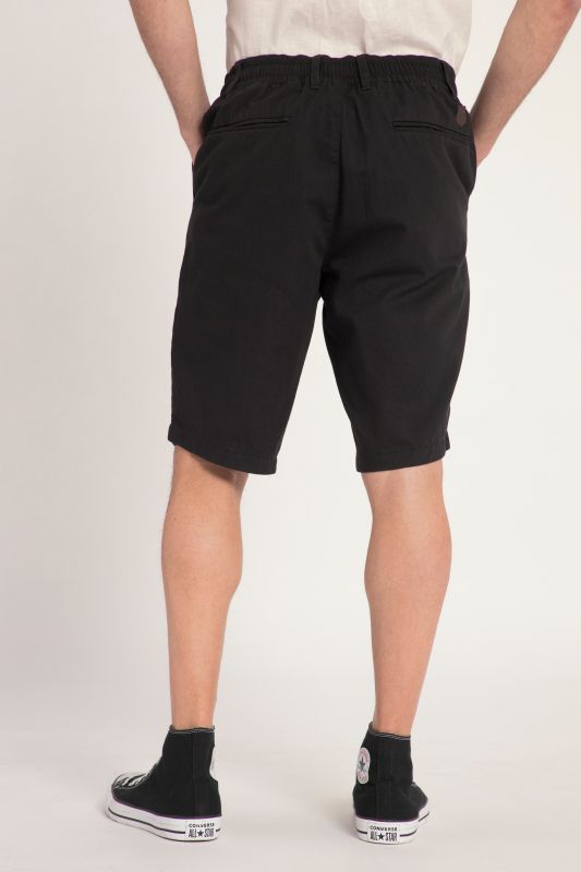 Bermuda aspect lin. Taille élastique et coupe décontractée
