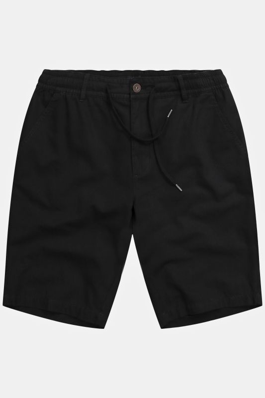 Bermuda aspect lin. Taille élastique et coupe décontractée