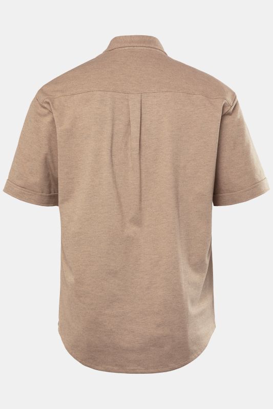 Chemise en maille piquée coupe Modern, avec technologie FLEXNAMIC®, manches courtes et col à pointes boutonnées