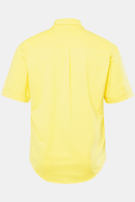 Chemise en maille piquée coupe Modern, avec technologie FLEXNAMIC®, manches courtes et col à pointes boutonnées