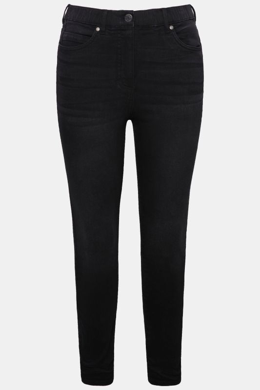 Jean skinny 5 poches, taille haute et jambes près du corps