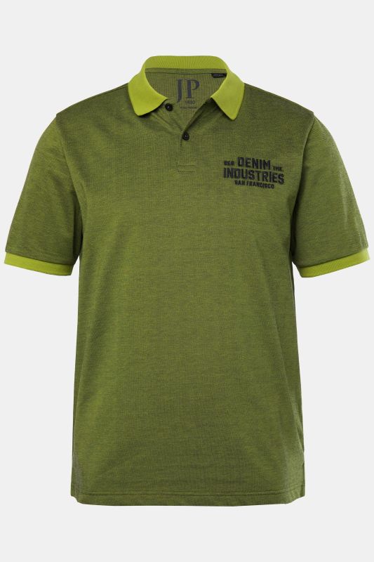 Polo JP 1880 à manches courtes, tissu piqué, logo brodé - jusqu'au 8 XL
