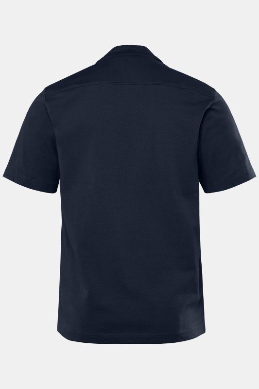 Chemise JP 1880 en jersey, manches courtes et col cubain, coupe Cuba-Fit - jusqu'au 8 XL