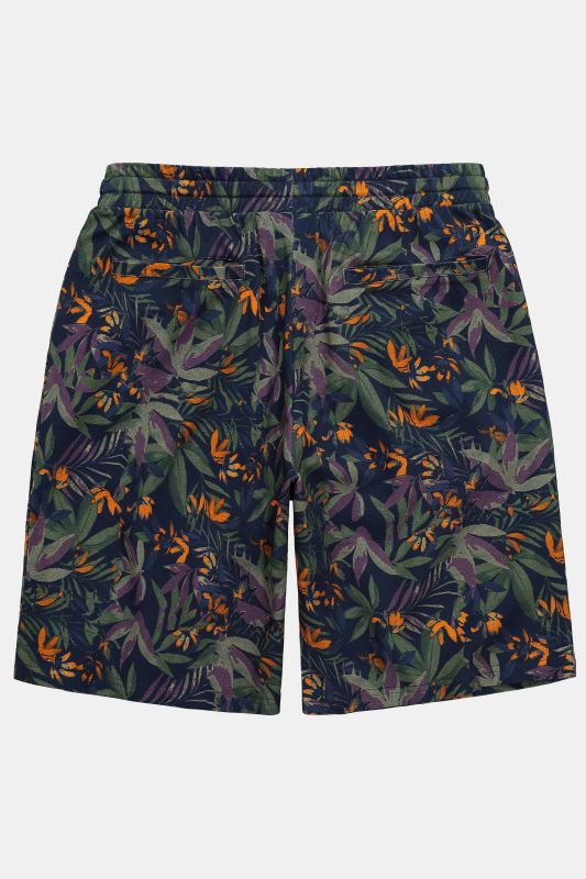 Bermuda JP 1880 en maille piquée, imprimé all-over, coupe Relaxed Fit - jusqu'au 8 XL