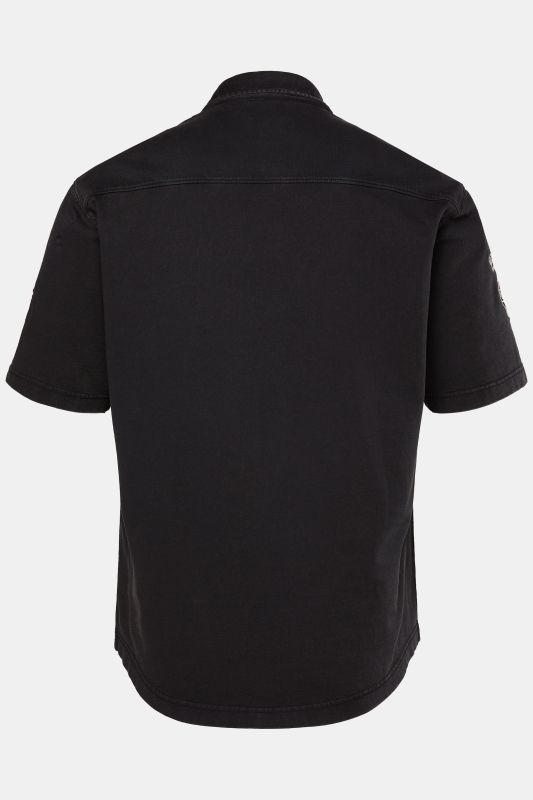 Chemise JP 1880 en jersey, esprit vintage, manches courtes et col Kent, coupe Modern Fit, jusqu'au 8&nbsp;XL