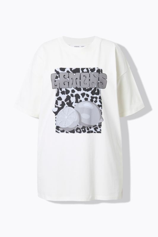 T-shirt oversize, motif Lemons