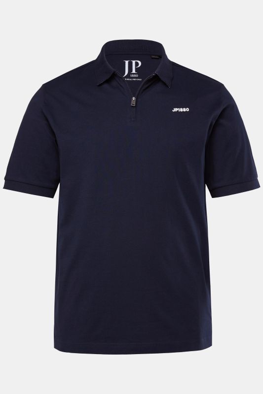 Polo JP 1880 à manches courtes, fermeture zippée - jusqu'au 8 XL