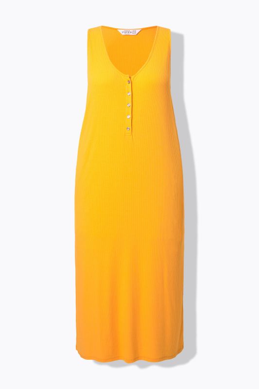 Robe midi sans manches, tissu jersey, coupe Straight Shape