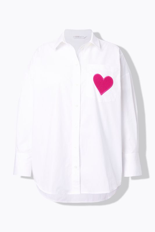 Chemisier oversize, imprimé dans le dos