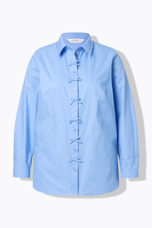 Chemisier coupe Boxy Shape, manches longues et nœuds