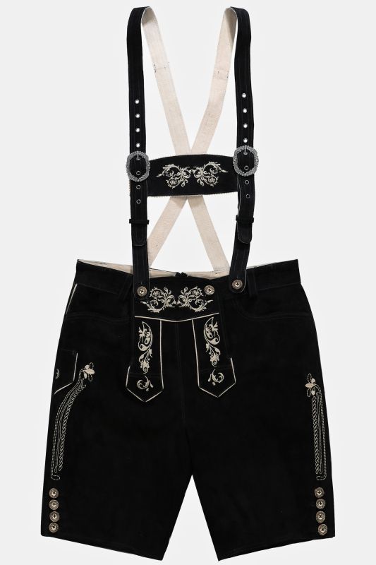 Pantalon traditionnel bavarois. Cuir véritable et broderies