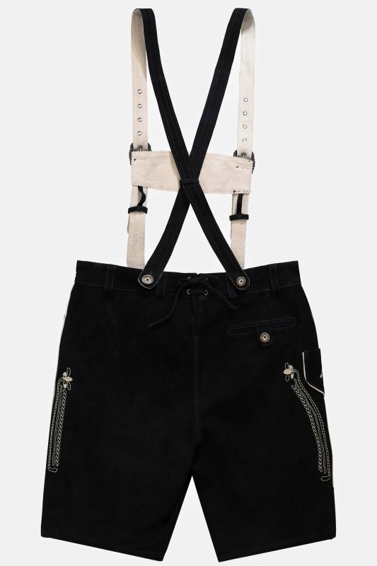 Pantalon traditionnel bavarois. Cuir véritable et broderies