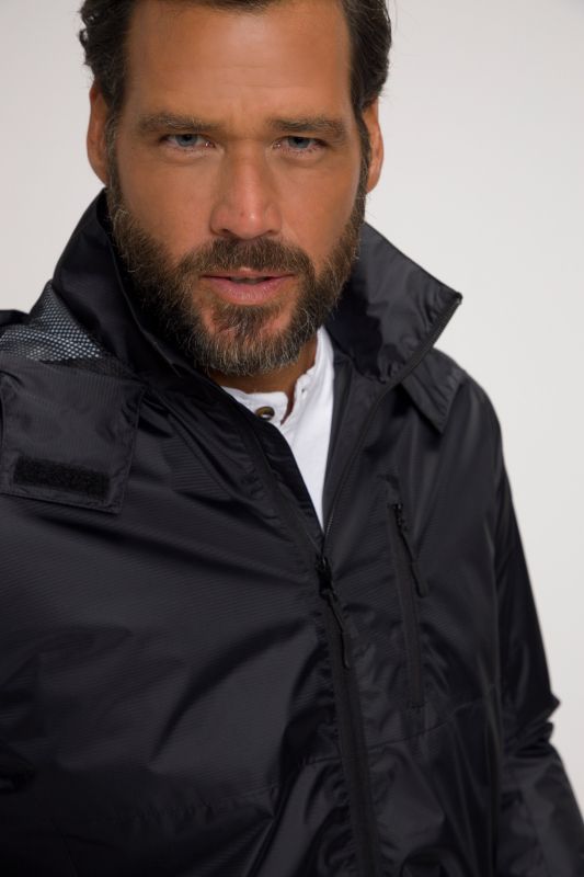Veste imperméable, avec capuche et fermeture à glissière - doublure légère en mesh