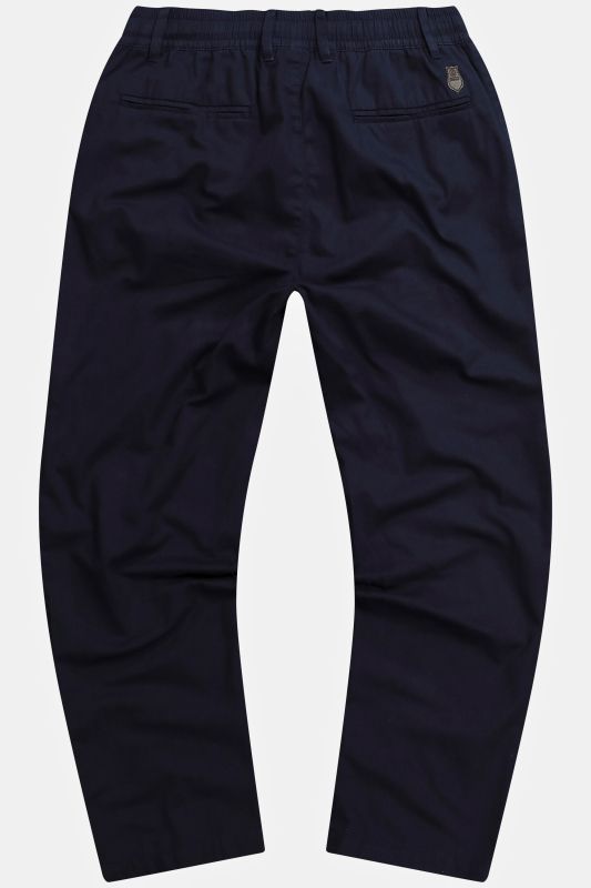 Pantalon aspect lin. Taille élastique. Coupe décontractée.