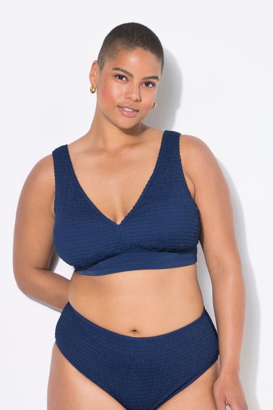 Haut de bikini à coques souples, texture raffinée