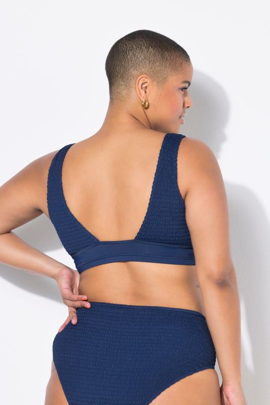 Haut de bikini à coques souples, texture raffinée