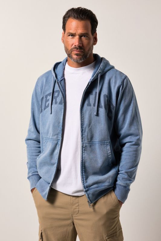 Sweat-shirt à capuche JP 1880, en molleton, poche kangourou - jusqu'au 8 XL