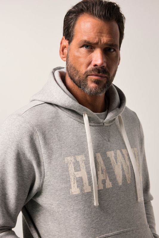 Sweat-shirt à capuche JP 1880, imprimé poitrine et poche kangourou - jusqu'au 8 XL