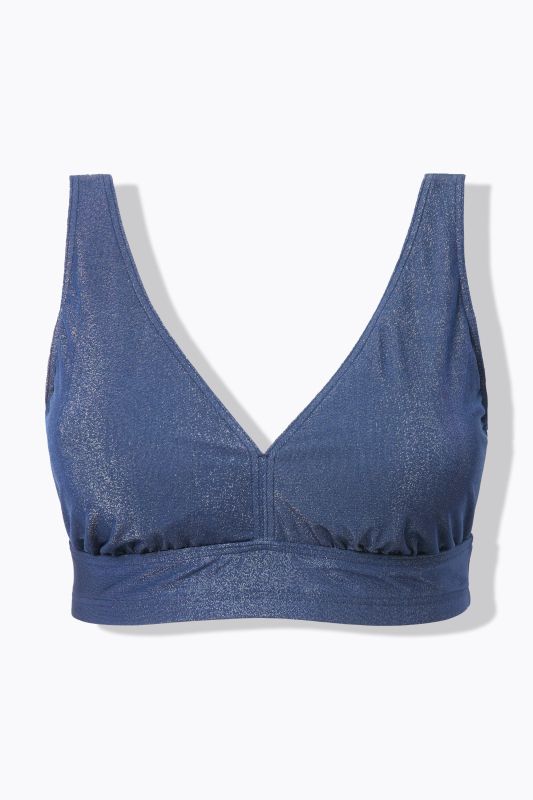 Haut de bikini avec bonnets souples, paillettes