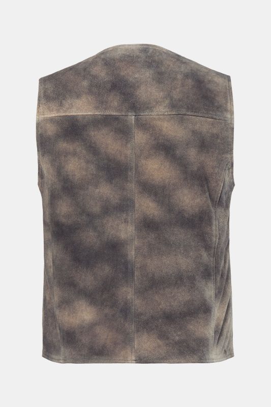 Gilet en cuir JP 1880, cuir de vachette, style bavarois traditionnel - jusqu'à la taille 74