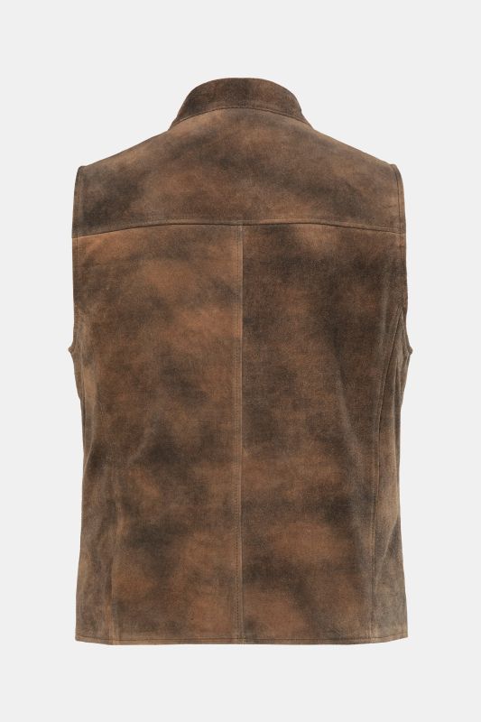 Gilet en cuir JP 1880, cuir de vachette, style bavarois traditionnel - jusqu'à la taille 74